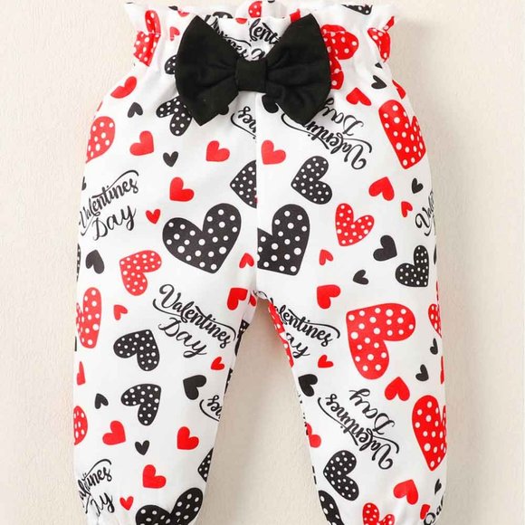 BABY GIRL GRAPHIC BODYSUIT AND HEART PRINT PANTS SET - Picture 5 of 8